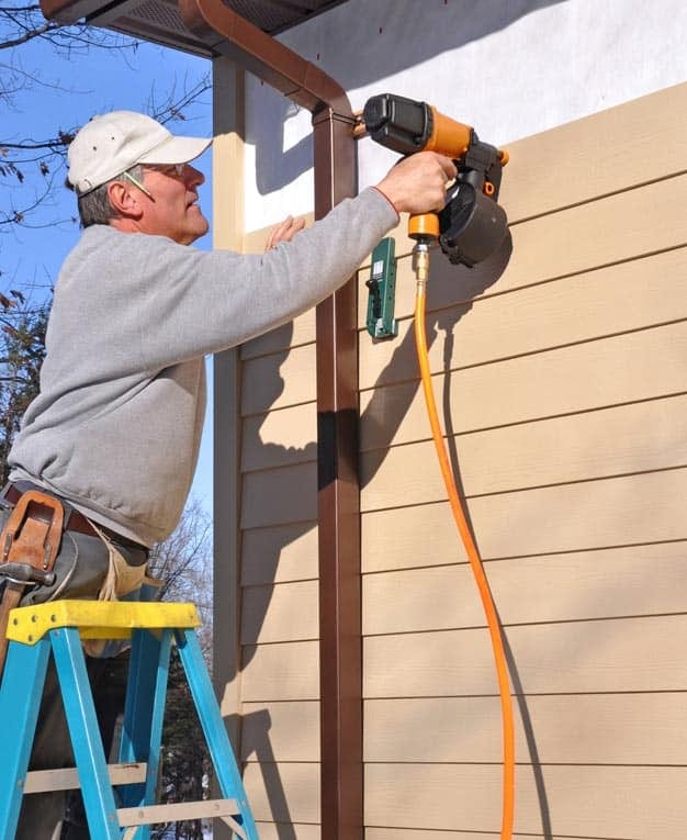 Berkana Construction siding project in progress